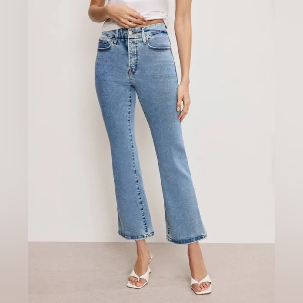 Good American Good Legs Crop Mini Boot Size 4/27